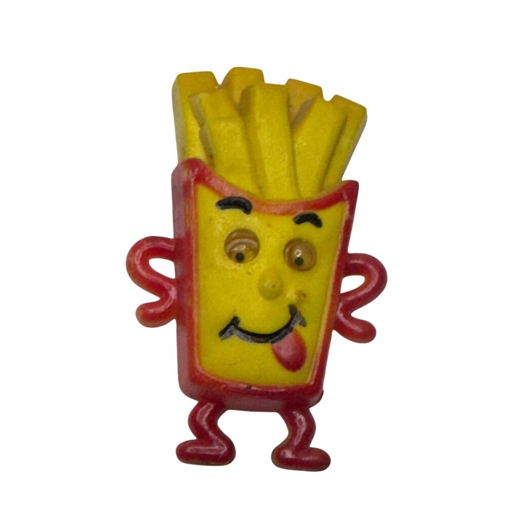 Vintage Giftco French‎ Fry Junk Food Refrigerator Magnet With Google Eyes